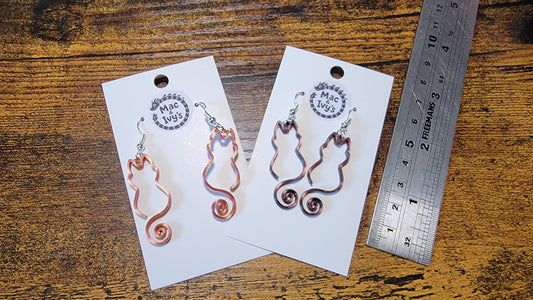 Cat Outline Earrings