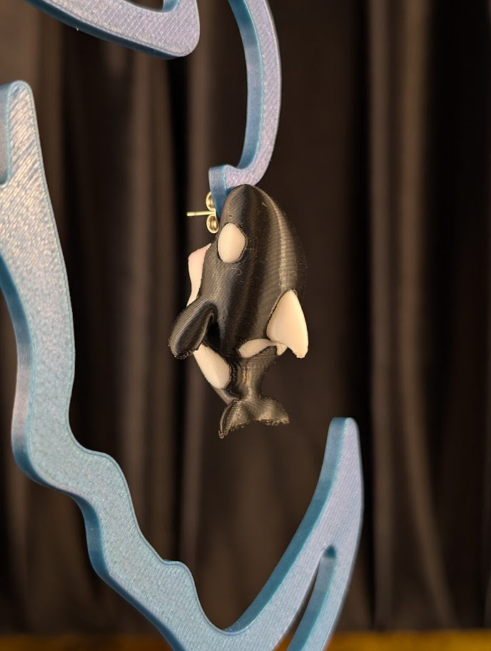 Orca Chomper Earring