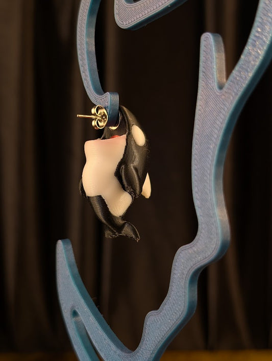 Orca Chomper Earring