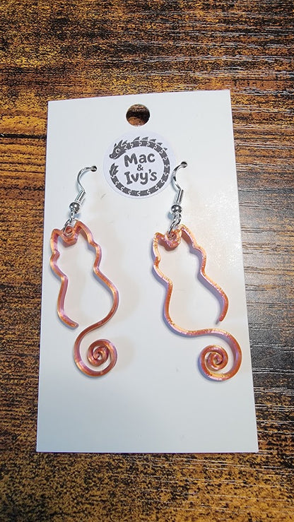 Cat Outline Earrings