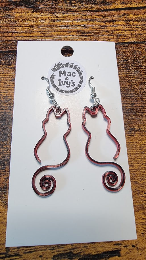 Cat Outline Earrings