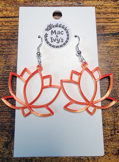 Lotus Flower Earrings
