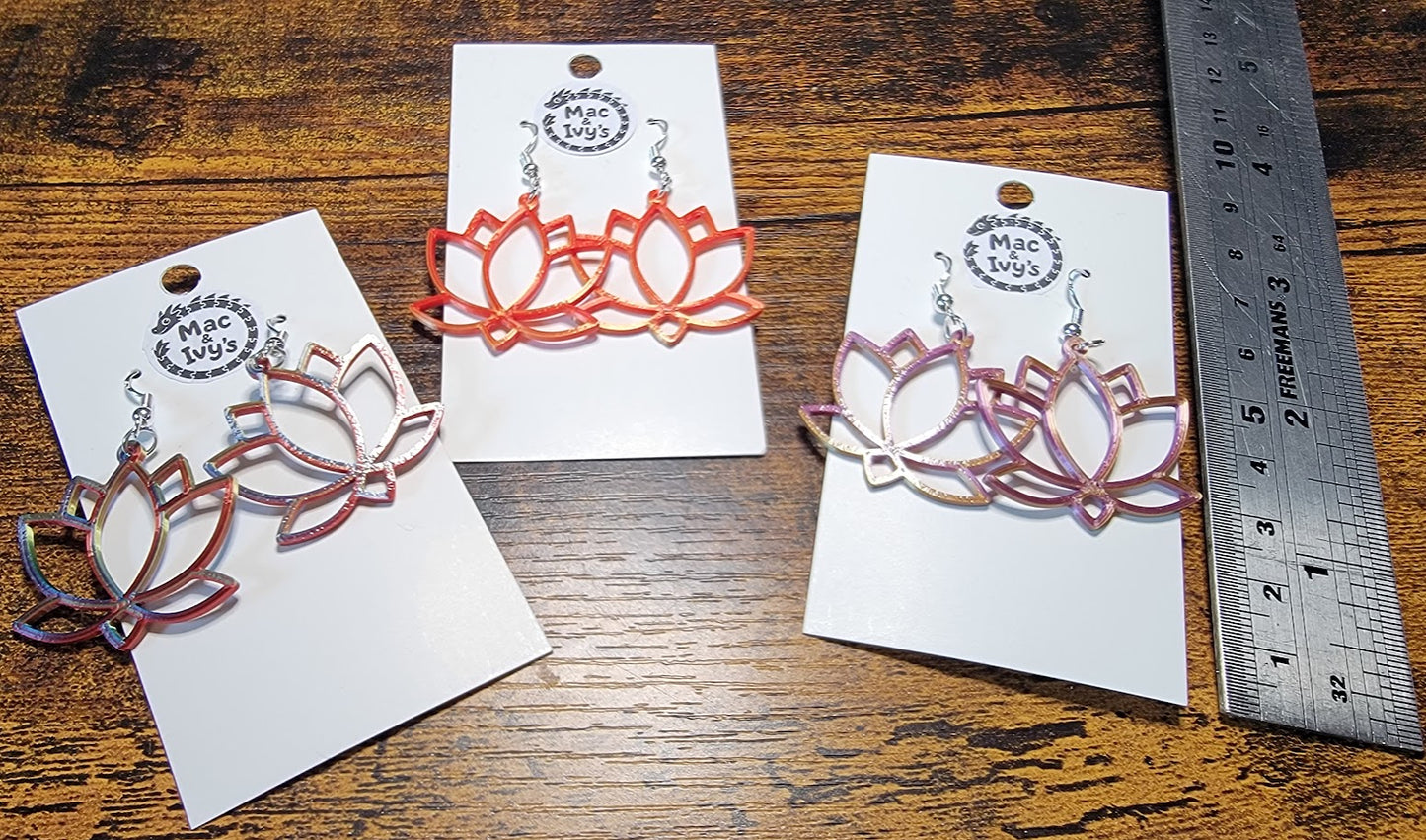 Lotus Flower Earrings
