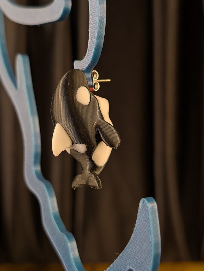 Orca Chomper Earring