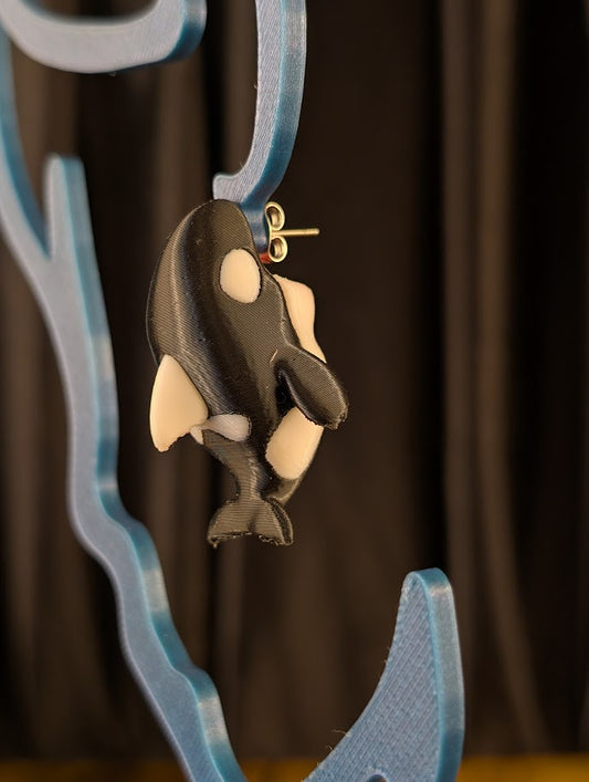 Orca Chomper Earring