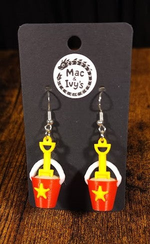 Sand Bucket & Shovel Earrings