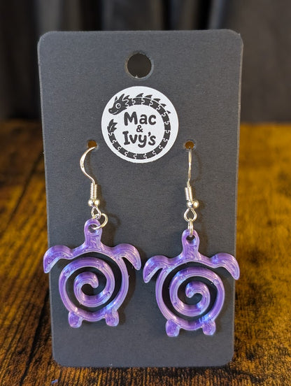 Sea Turtle Outline Earrings