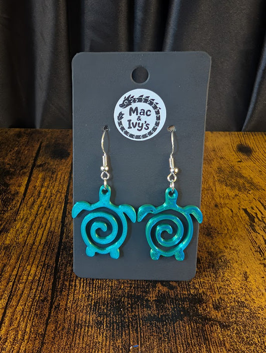 Sea Turtle Outline Earrings