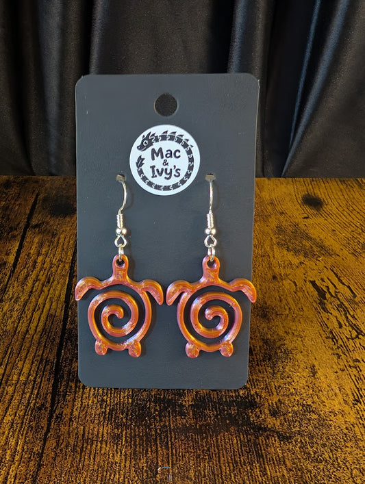 Sea Turtle Outline Earrings