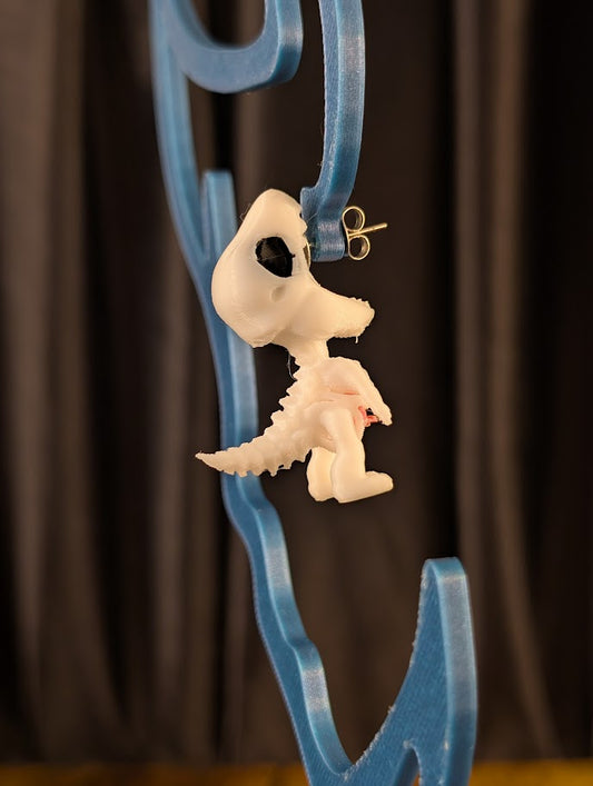 Rex the Dino Skeleton Chomper Earring