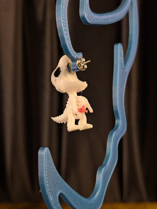 Rex the Dino Skeleton Chomper Earring