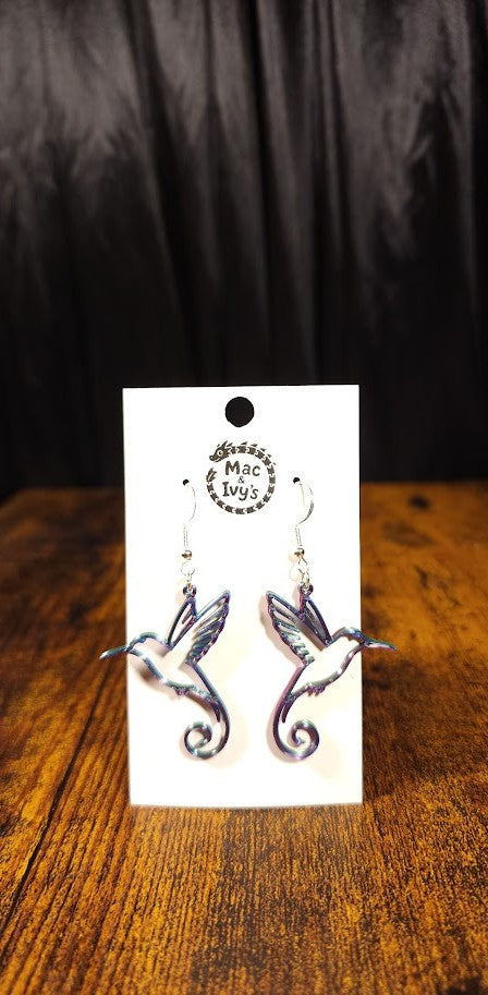 Hummingbird Outline Earrings